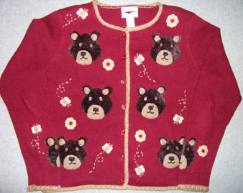 Honey Boo Boo Bear Bears Sweater Ta Cky Gaudy Ugly Christmas Sweater    