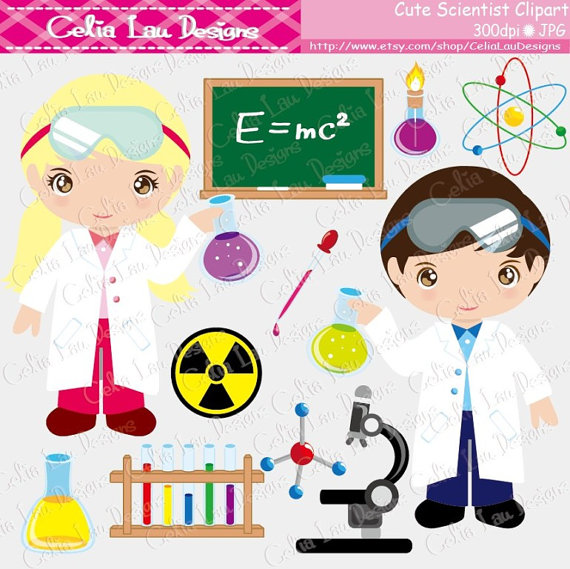 Mad Science Clipart For Kids Cute Scientist Clipart Mad Scientist    
