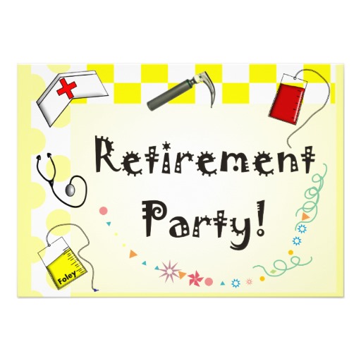 Nurse Retirement Party Invitations   Zazzle