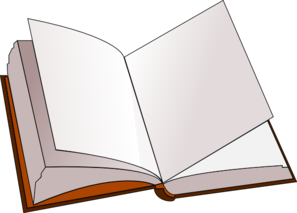 Open Book With Blank Pages Clip Art At Clker Com   Vector Clip Art