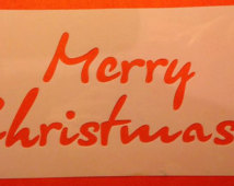 Painting Stencil Merry Christmas Text In Different Languages