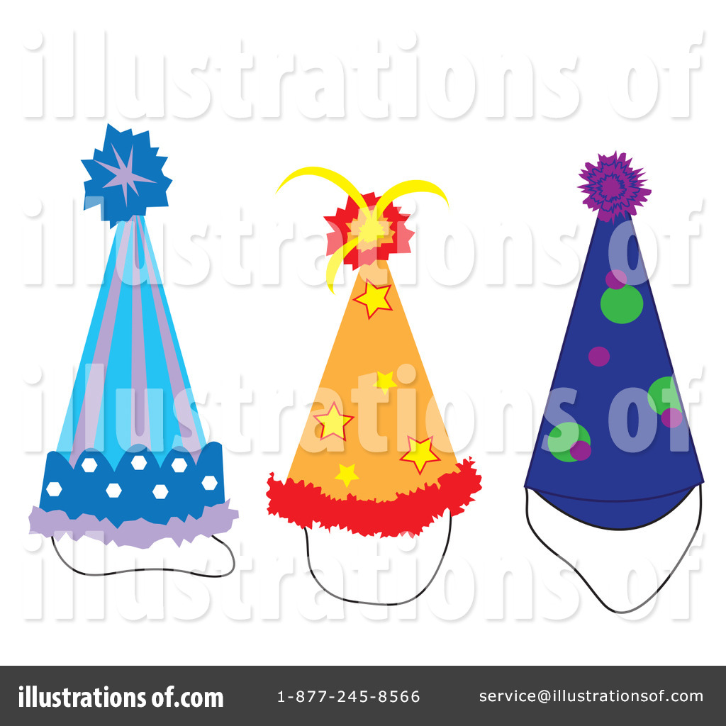 Party Hat Clipart Illustration By Pams Clipart   Stock Sample  82822