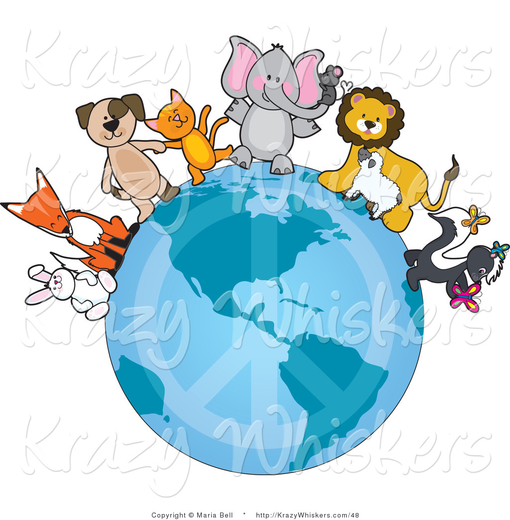 Royalty Free Animal Vector Clip Art Of Animal Friends On