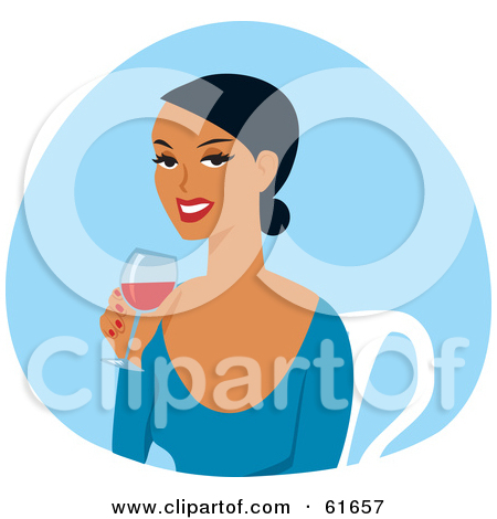 Royalty Free  Rf  Woman Drinking Wine Clipart Illustrations Vector