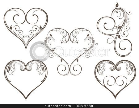 Vintage Design Heart Shape For Valentine   Art Journals  2 Other In    