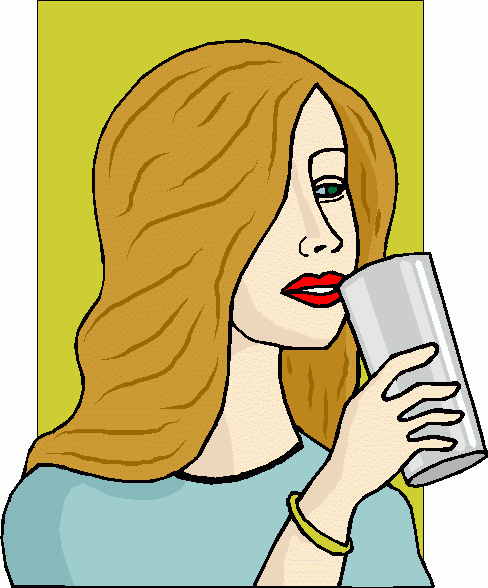 Woman Drinking 4 Clipart   Woman Drinking 4 Clip Art