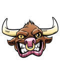 Bull Silhouettes Angry Brown Bull Cartoon Angry Bull Vector    