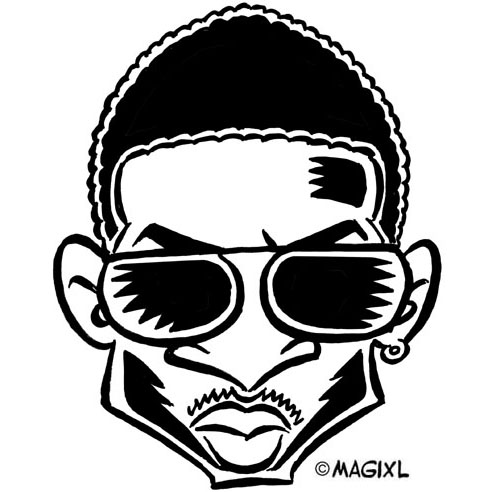 Caricature Clipart Star Reggae Rap Music