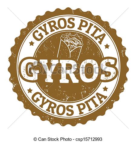 Gyro Clipart Gyros Sign Stock Illustration