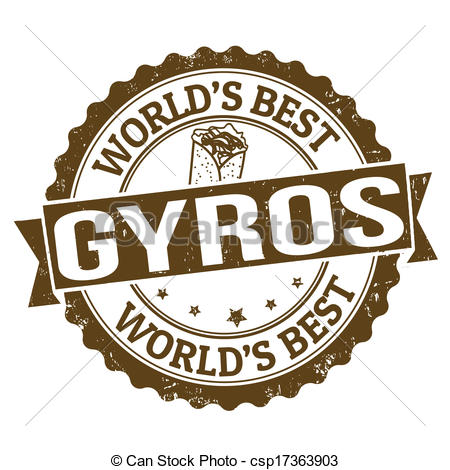 Gyro Clipart Gyros Stamp Vector Clipart