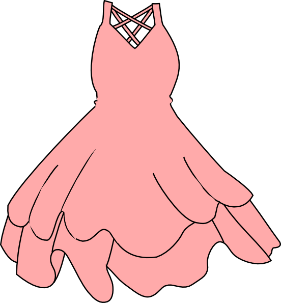 Pink Dress Clip Art At Clker Com   Vector Clip Art Online Royalty