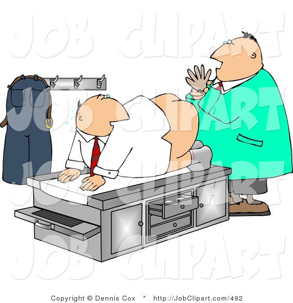 Prostate Examination Humorous Medical Clipart Job Clip Art Dennis Cox