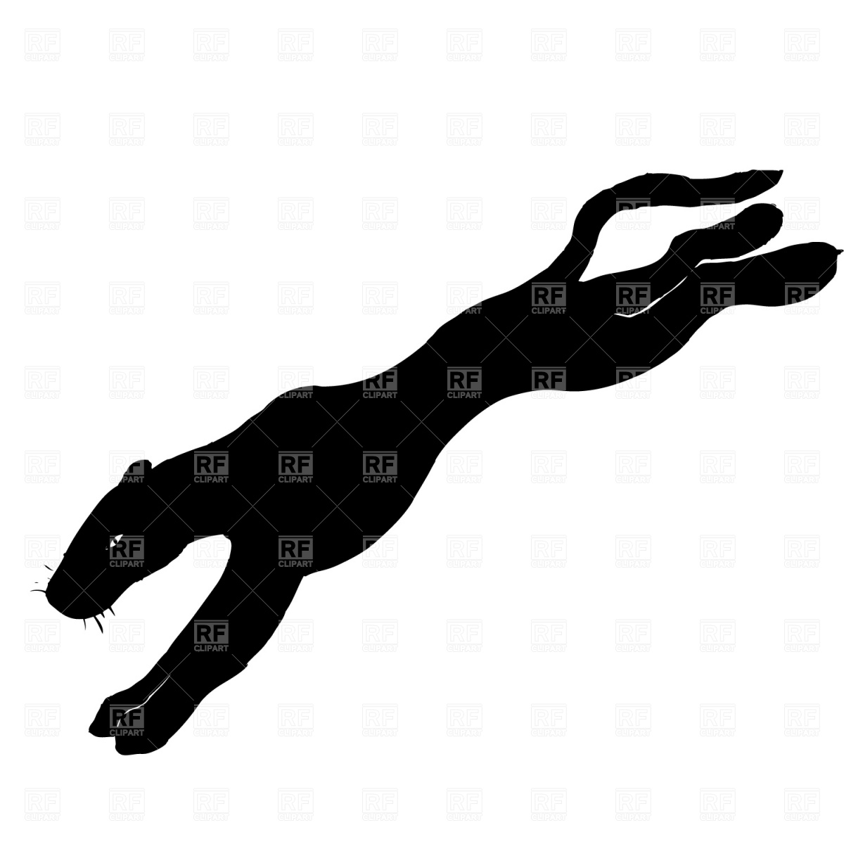 Puma In Jump 978 Download Royalty Free Vector Clipart  Eps 