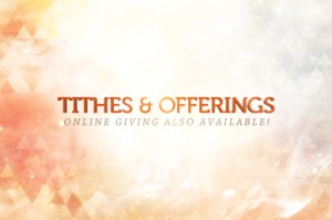Tithes And Offerings With Online Giving Video Loop