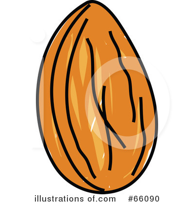 Almonds Clipart Black And White Royalty Free  Rf  Almond