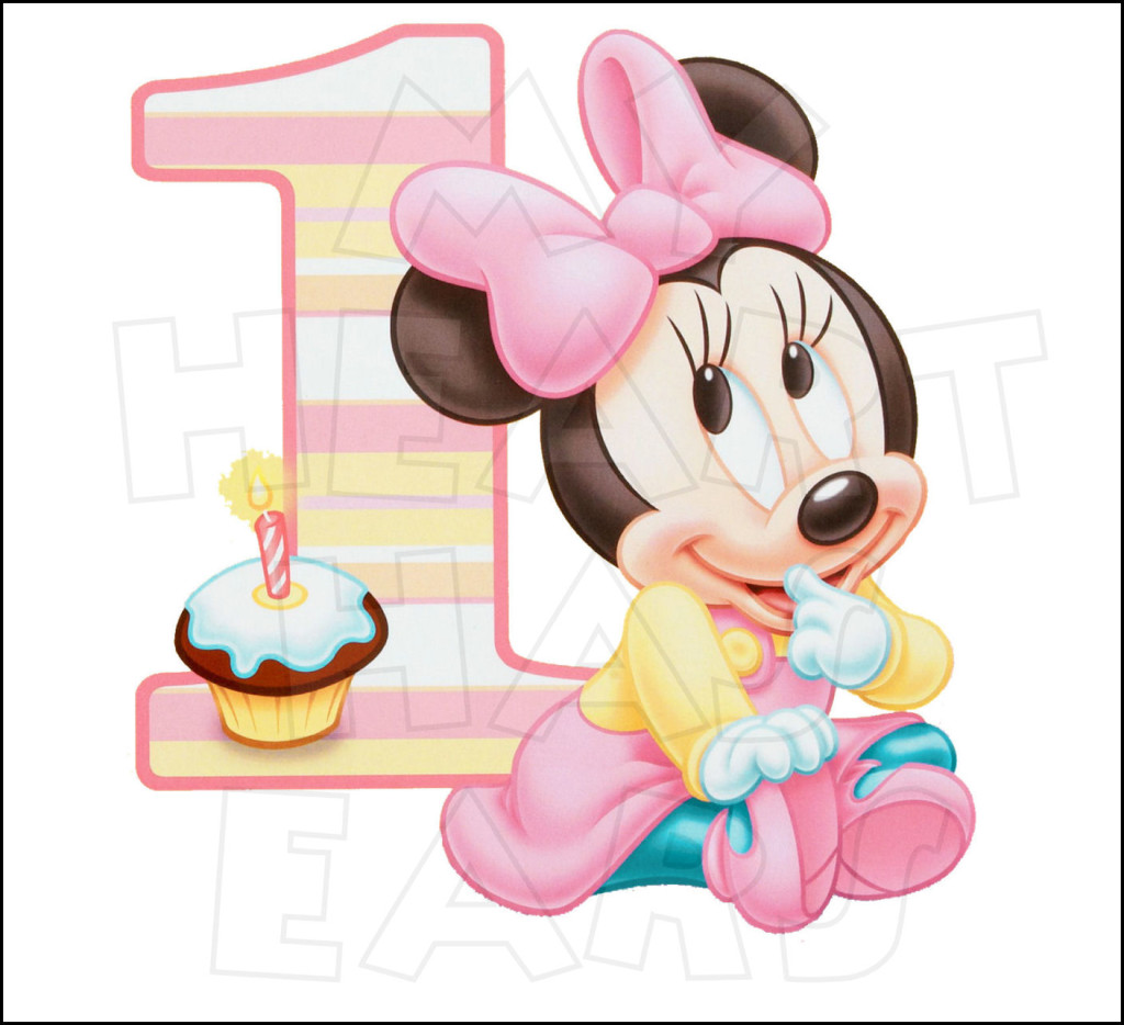 Baby Minnie Mouse 1st Birthday Clipart Baby Minnie Mouse 1st Birthday