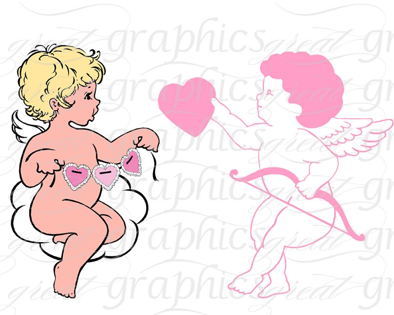 Cupid Clip Art Valentine Digital Clip Art Printable Cupid Clipart