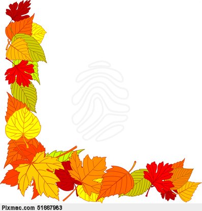 Fall Leaves Border Free Clip Art
