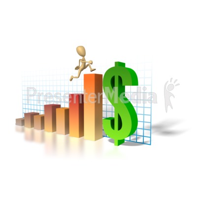 Graph Money Man Running Up   Business And Finance   Great Clipart For    