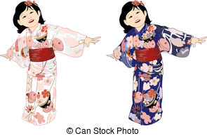 Kimono Illustrations And Clipart