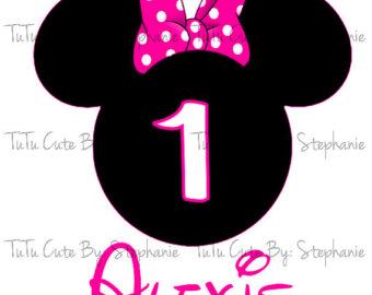 Minnie Mouse 1st Birthday Clip Art   Clipart Panda   Free Clipart    