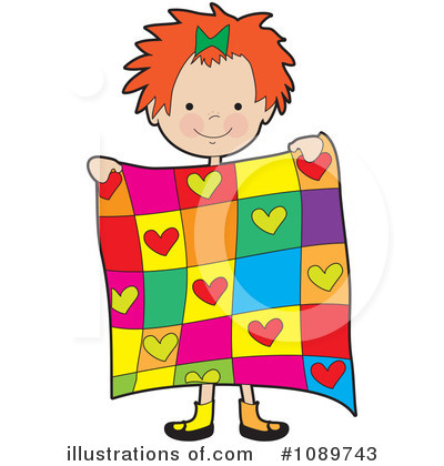 Quilt Clipart  1089743   Illustration By Maria Bell