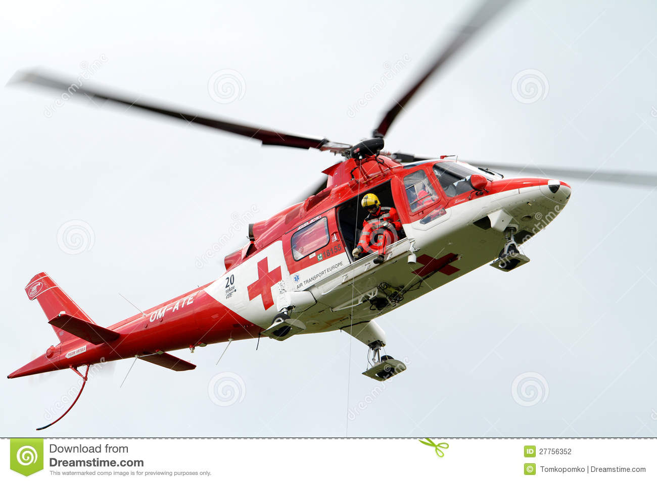 Rescue Helicopter Air Transport Slovakia Editorial Photography   Image