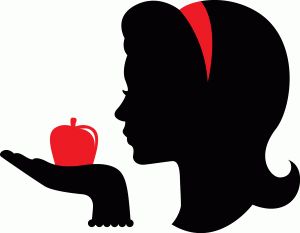 Snow White   Apple Silhouette   Nerdy Love   Pinterest