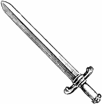 Sword Is A Long Edged Piece Of Metal Used As A Cutting Thrusting    