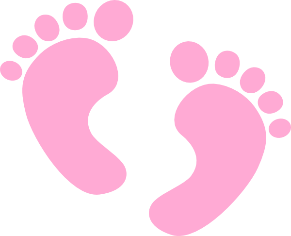 Baby Feet Pink Clip Art At Clker Com   Vector Clip Art Online Royalty
