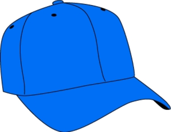 Baseball Cap Blue   Free Images At Clker Com   Vector Clip Art Online