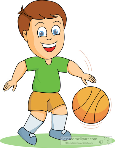 Basketball Clipart   Boy Playing Basketball   Classroom Clipart
