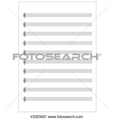 Clipart   Music Sheet Score  Fotosearch   Search Clip Art    