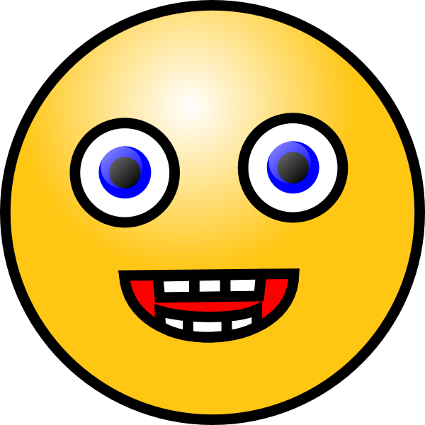 Crazy Smiley Face Cartoon Clip Art Posted On Saturday March 30th