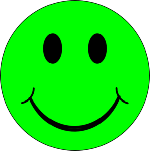 Happy Green Face Clip Art At Clker Com   Vector Clip Art Online