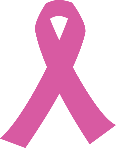 Ribbon For Cancer Darker Pink Clip Art At Clker Com   Vector Clip Art