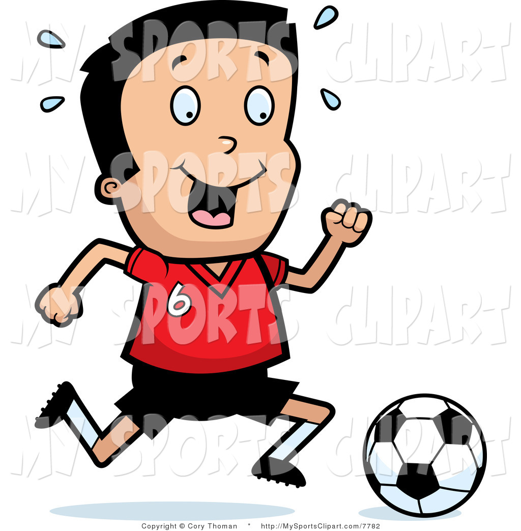 Royalty Free Sports Clip Art Of A Boy Playing Soccer  This Soccer    