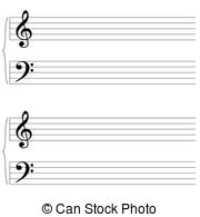Sheet Music   Blank Sheet Music Isolated In White Background
