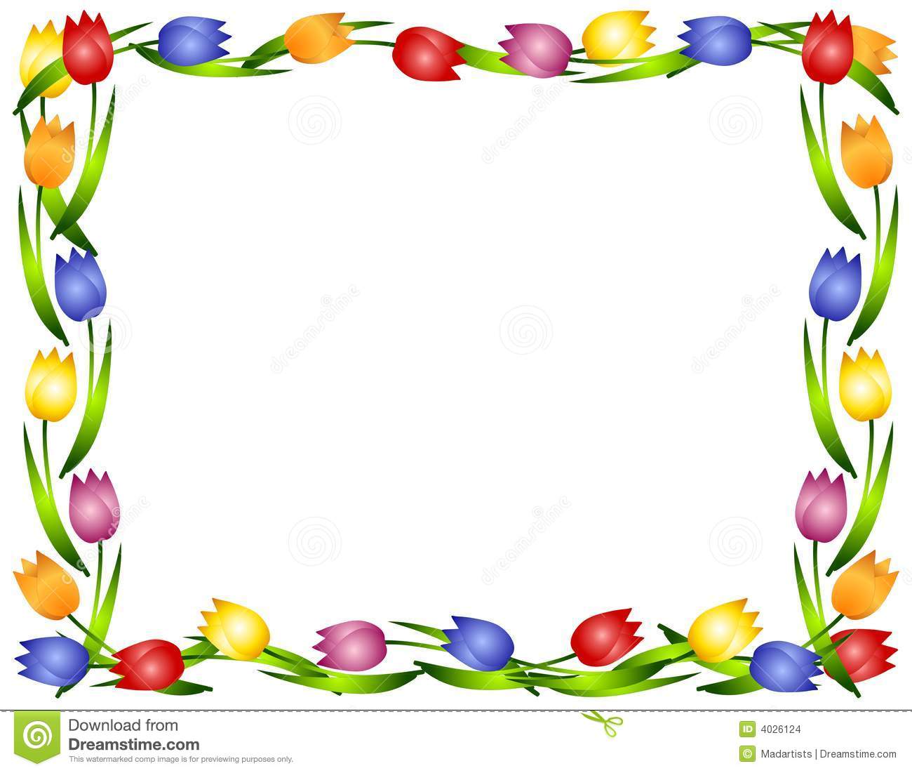 Spring Flowers Border Clipart   Clipart Panda   Free Clipart Images