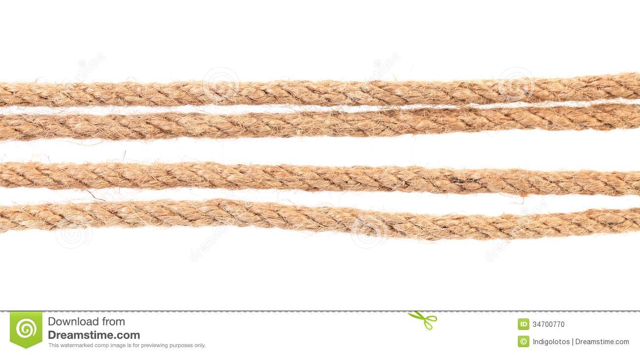 Straight Rope Clipart Four Parallel Ropes 