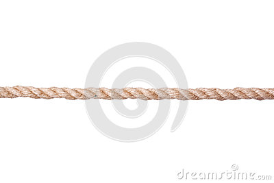 Twisted Manila Rope Isolated On White Stock Images   Image  33506774