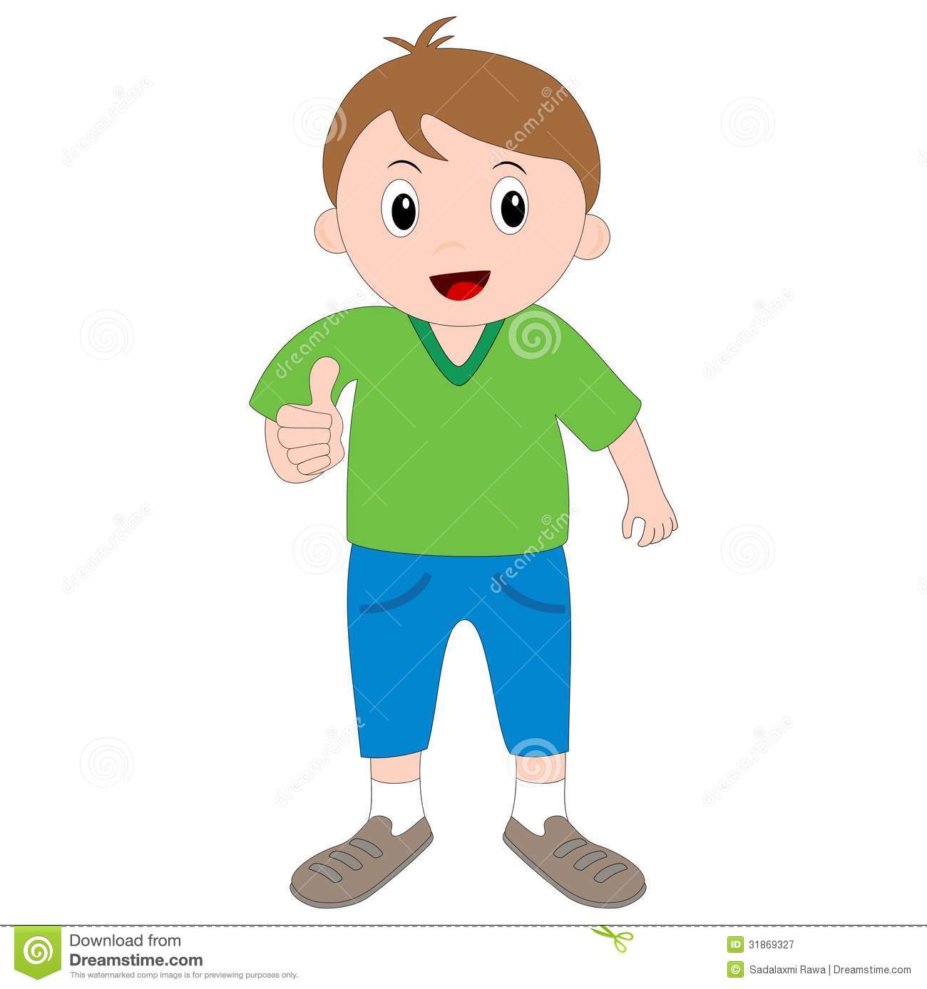 Boy Thumbs Up Clipart