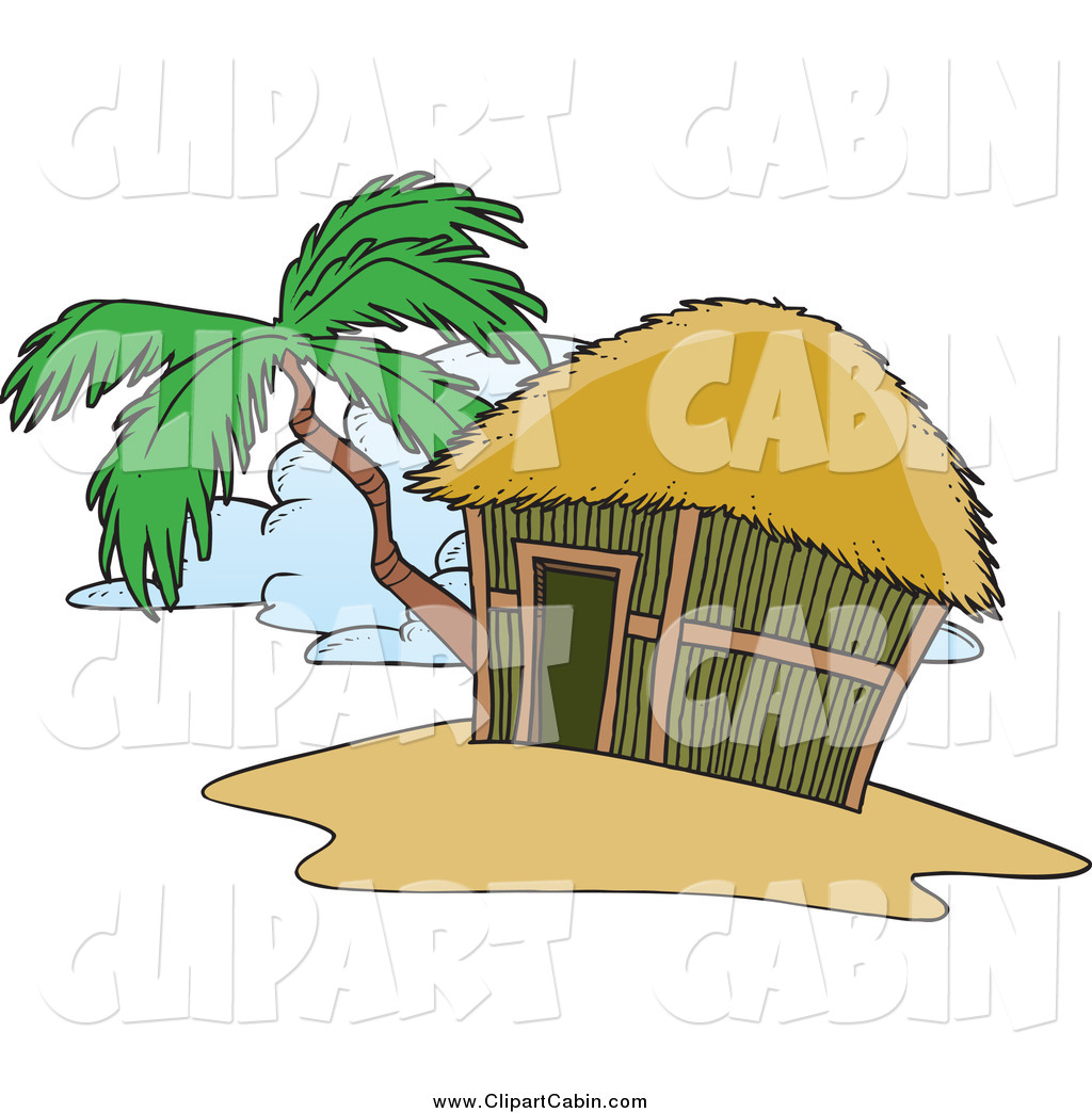 Cartoon Island Hut Cartoon Vector Clip Art Of A  Related Images