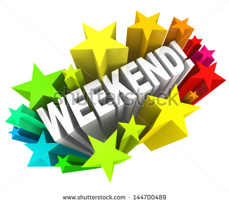 Colorful The End Pictures The Word Weekend In A Colorful