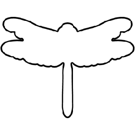 Dragonfly Outline   Clipart Best