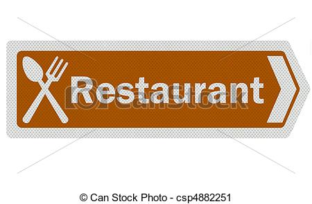      Realistic Tourist Information Sign    Restaurant    Csp4882251