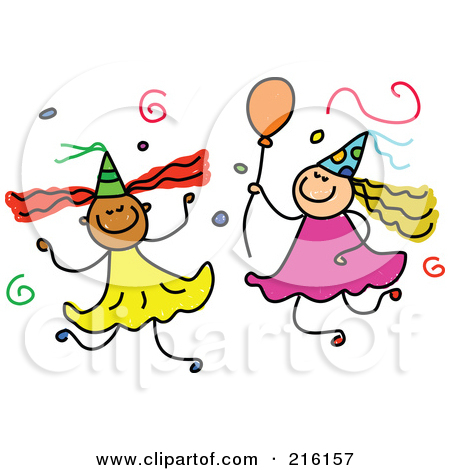 Royalty Free Rf Clipart Illustration Of A Childs Sketch Of Birthday