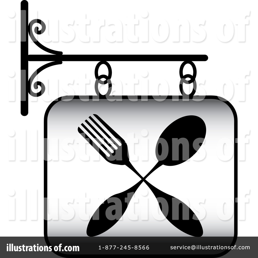 Royalty Free  Rf  Restaurant Sign Clipart Illustration By Pams Clipart
