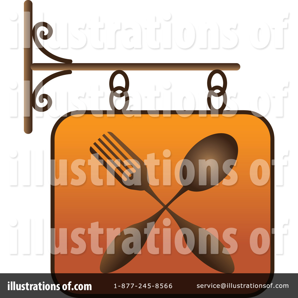 Royalty Free Rf Restaurant Sign Clipart Illustration By Pams Clipart