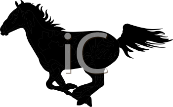 Running Horse Clipart Black And White 0511 1201 1116 1459 A Silhouette